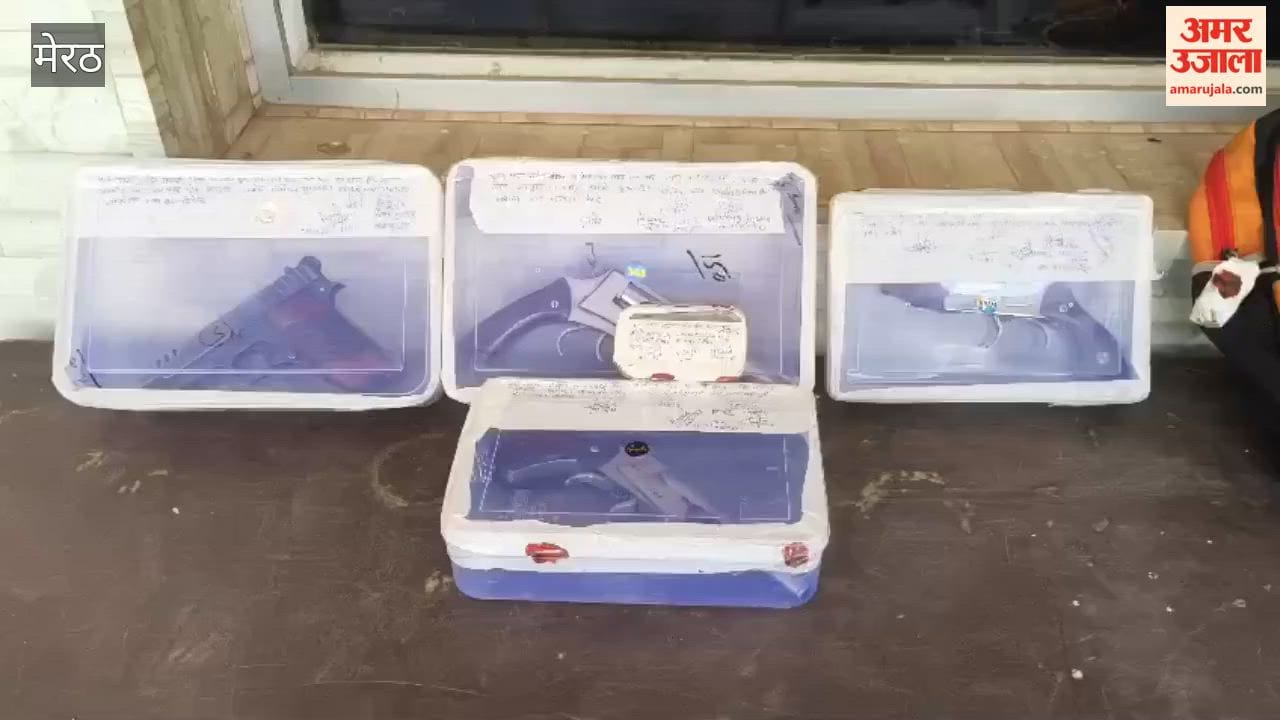 Meerut: Accused involved in illegal arms trafficking arrested; 3 country-made pistols and one pistol recovered