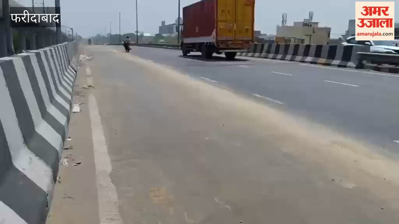 Engine Oil Spills on Mujesar Bridge Bikers Caught in Aftermath as Slippery Conditions Increase