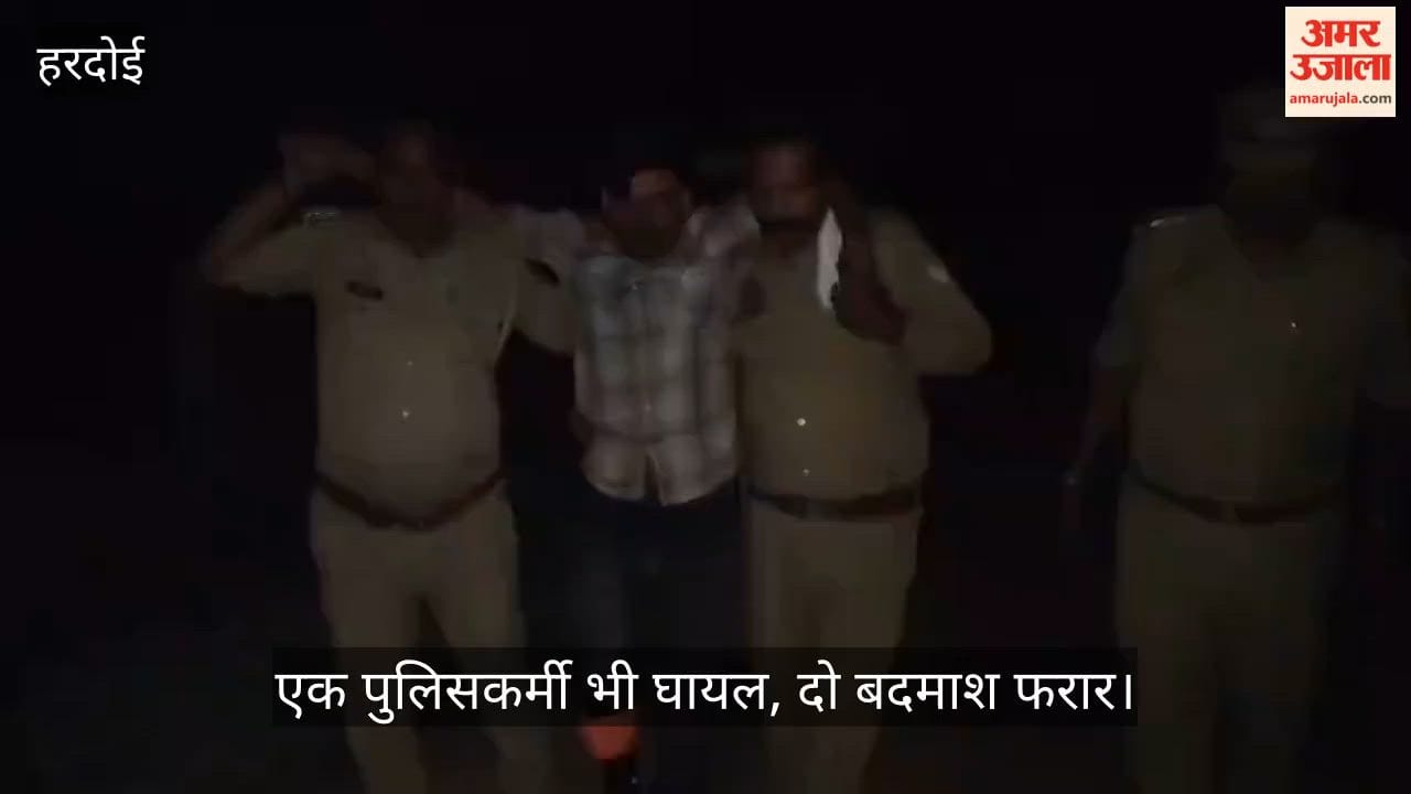 Hardoi Encounter with Robbers in Atrauli One Criminal Shot in the Leg Four Arrested