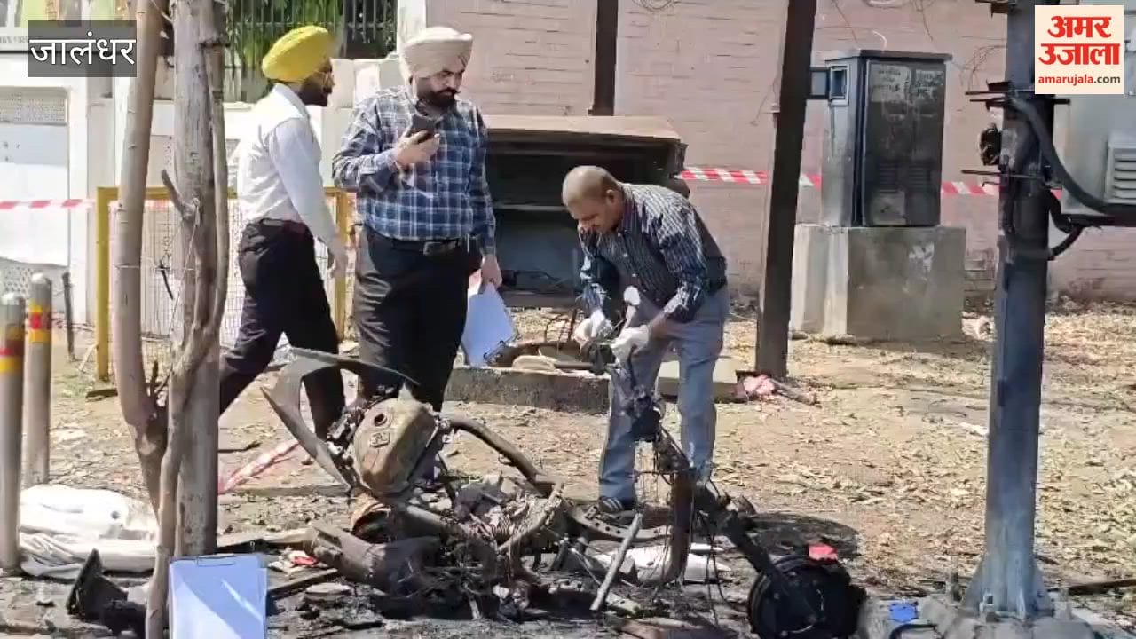Blast investigation outside BSF headquarters in Jalandhar