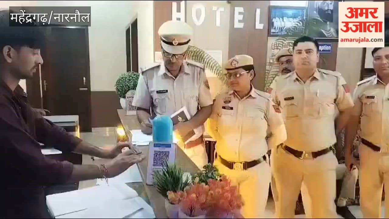 Police Raid on Hotels in Narnaul: Registers Scrutinized, Strict Warning Issued Against Illegal Activities