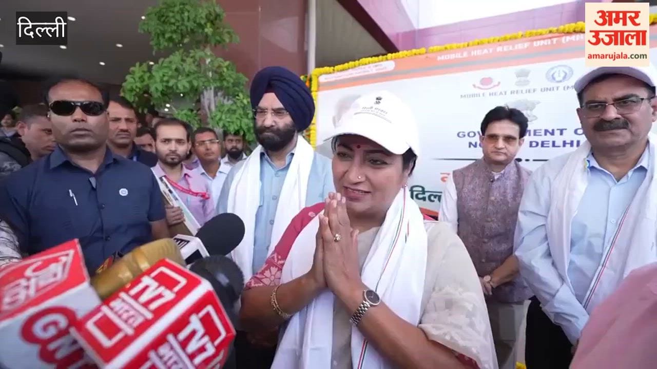 Chief Minister Rekha Gupta flags off 13 heat relief vans.