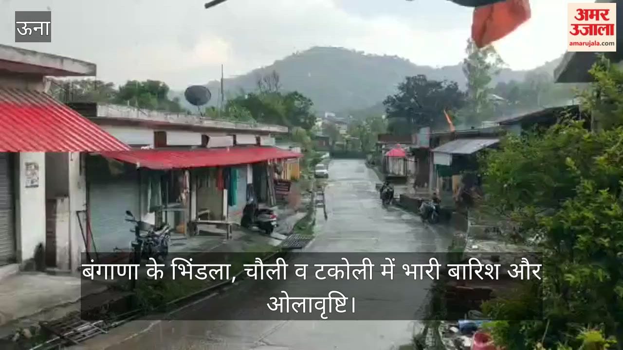 Heavy rain and hailstorms lashed Bhindla, Chauli, and Takoli in Bangana,