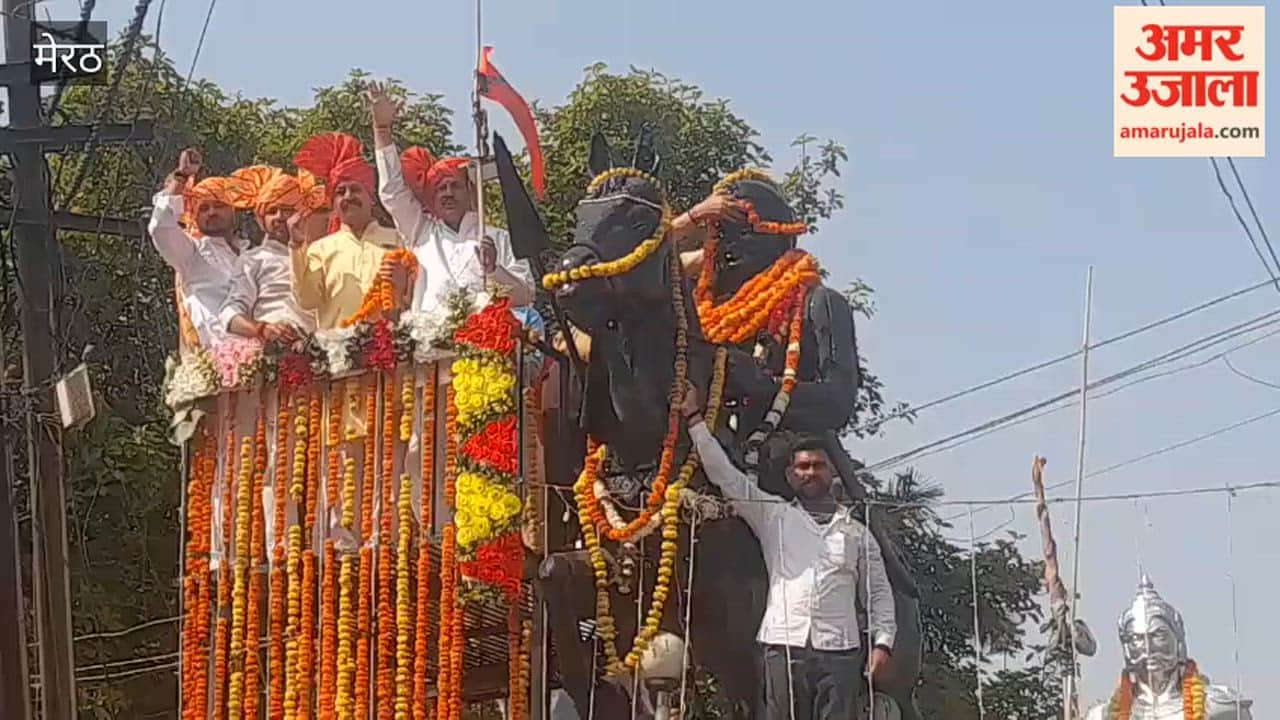 Maharana Pratap Jayanti Celebrated at Baccha Park Chowk in Meerut with Havan and Floral Tribute
