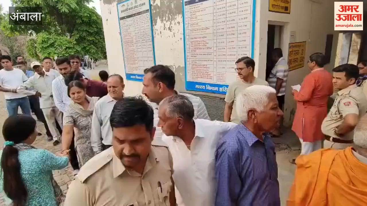 Voting begins in Ambala.