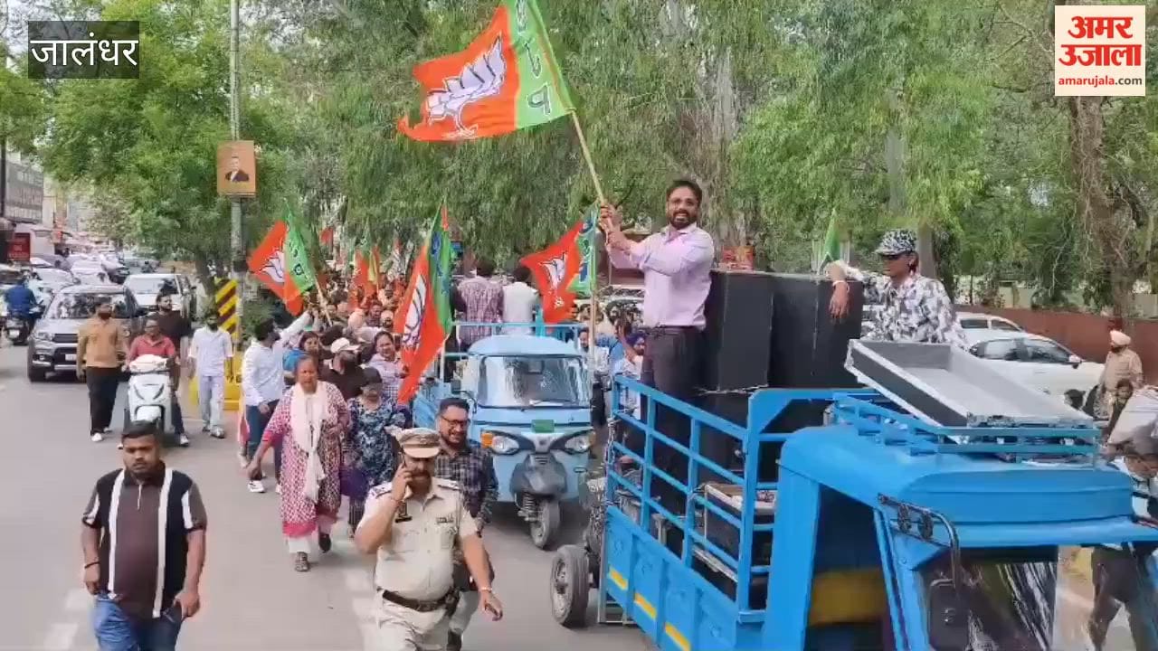 Outraged by CM Bhagwant Mann statement BJP staged protest in Jalandhar