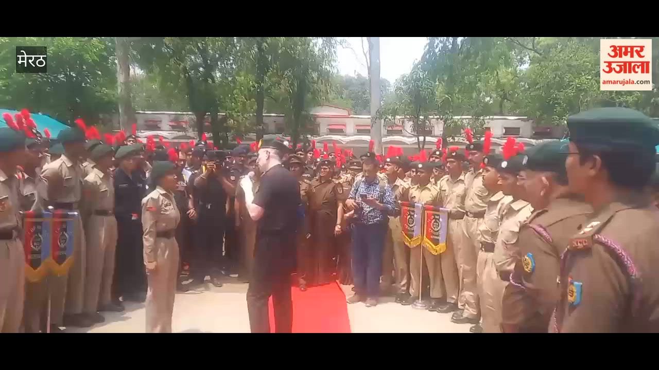 Meerut: NCC Additional Director General Major General Gaurav Gautam Inspects Meerut Group Headquarters