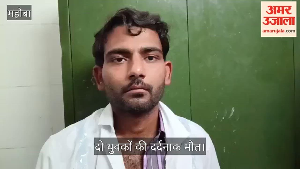 Mahoba After a collision a truck dragged trapped motorcyclists for 200 meters