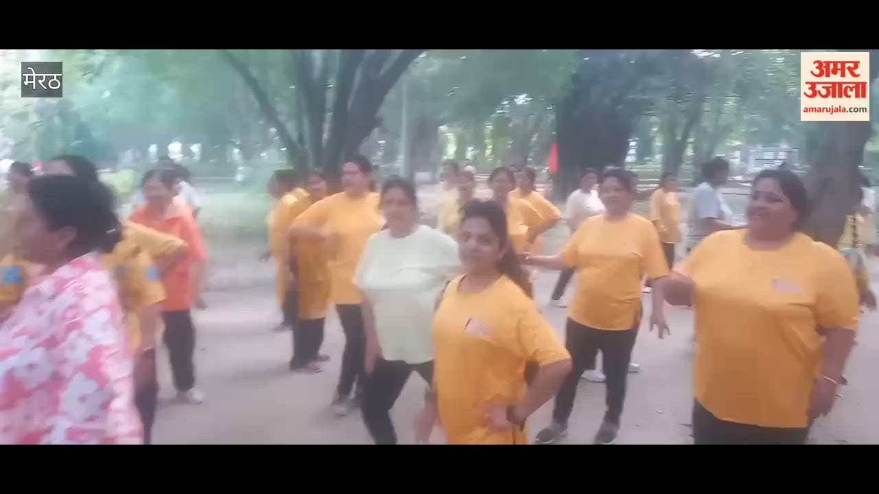 Meerut: Inner Wheel Club Organizes Aerobics and Zumba Dance Event at Saket Green Park