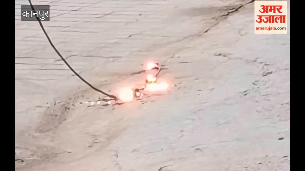 11,000-Volt Power Line Burns on Road for an Hour