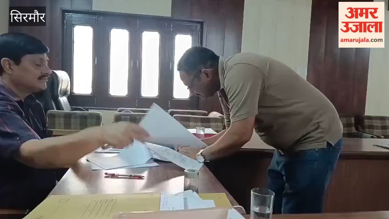 Sirmour: Nominations Underway for the Posts of Pradhan, Up-Pradhan, and Ward Members at the Kala Amb Gram Panchayat Office