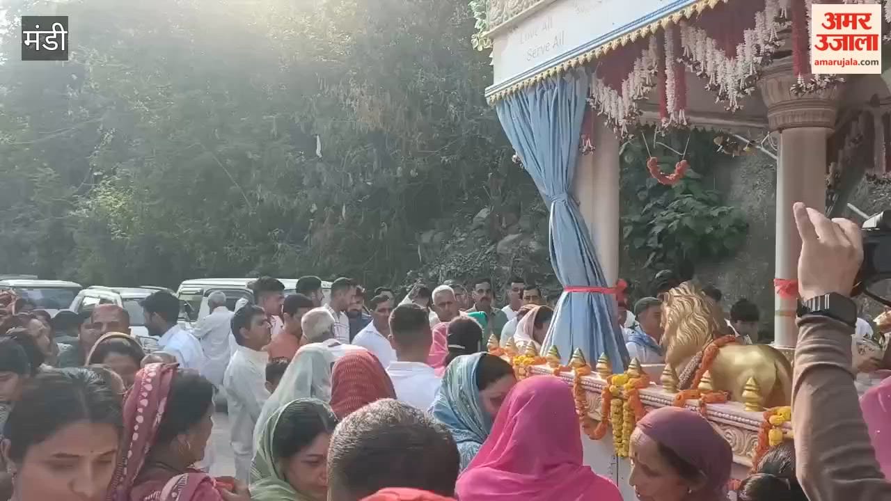 Mandi: Grand Welcome for the Sri Sathya Sai Baba Rath Yatra in Dharampur; Devotees Overflow with Enthusiasm