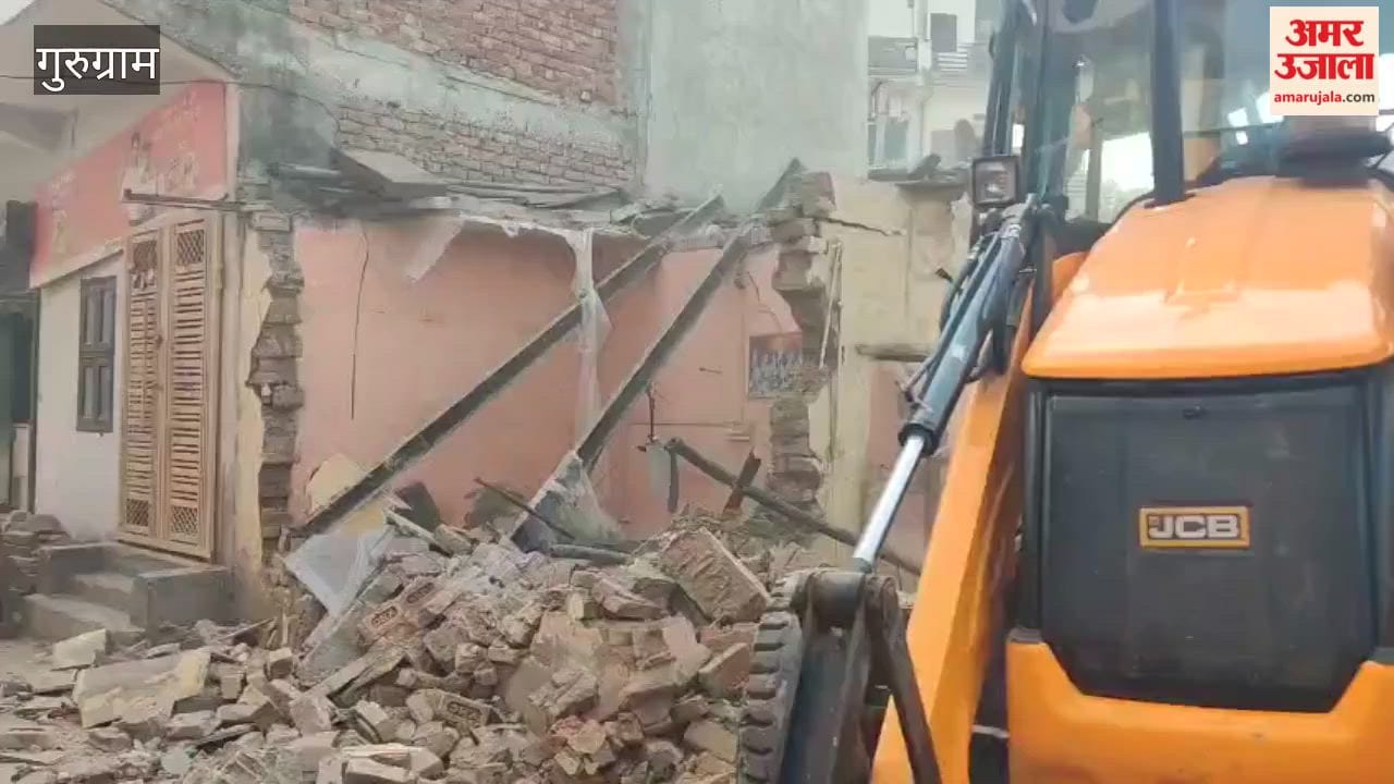 Police demolished a dairy operating without permission for selling liquor illegally