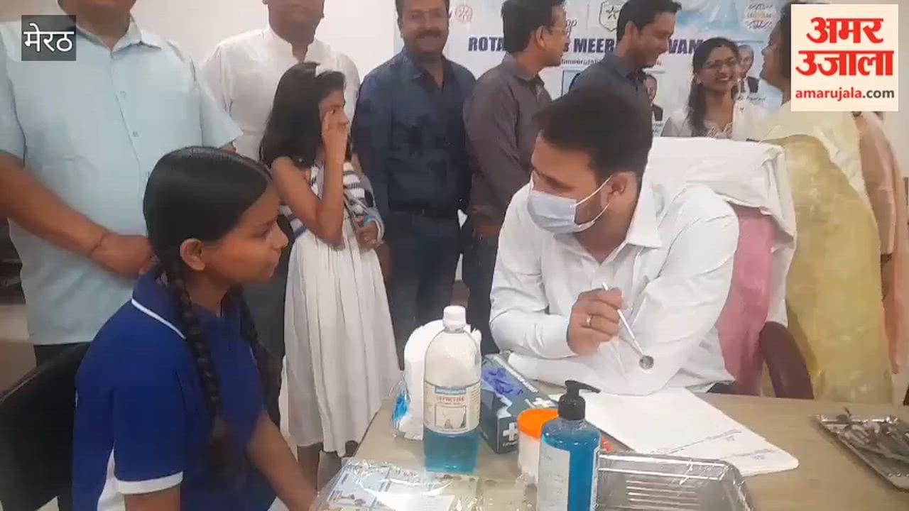 Meerut: Dental camp organized at Shri Ram Saraswati Shishu Mandir