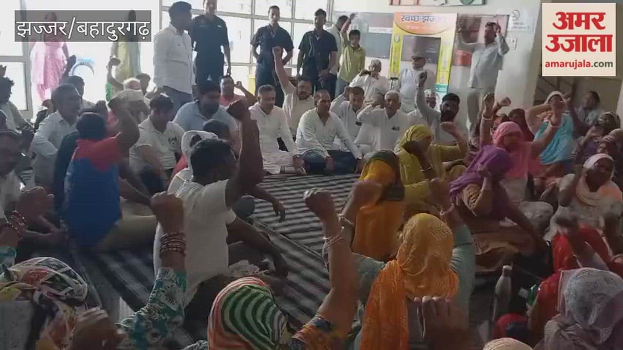 Protesting sanitation workers barged into the Municipal Council office in Jhajjar and began a sit-in inside, joined by MLA Kuldeep Vats.