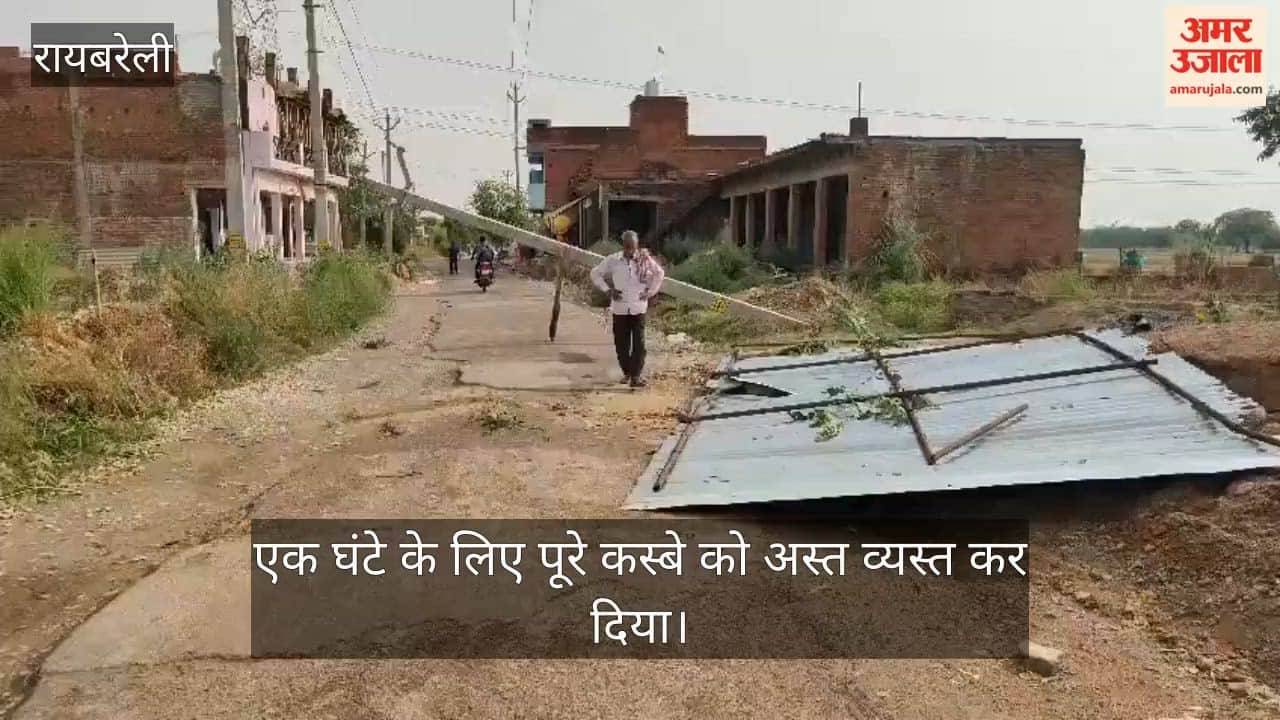 VIDEO: आंधी तूफान आने से 500 पेड़ गिरे, 100 पोल टूटे
