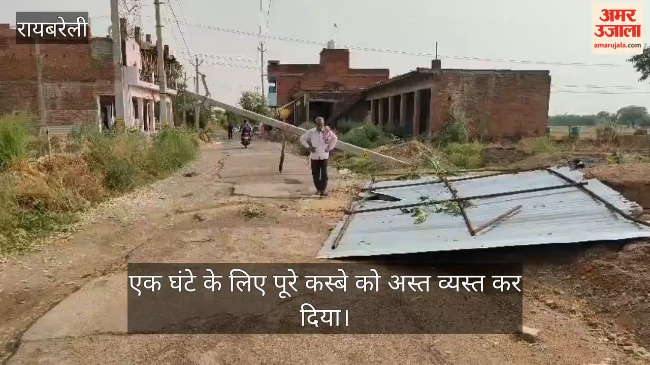 VIDEO: आंधी तूफान आने से 500 पेड़ गिरे, 100 पोल टूटे