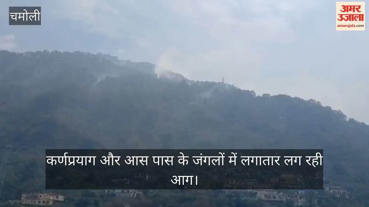 Fires repeatedly flaring up in the forests of Karnaprayag Chamoli