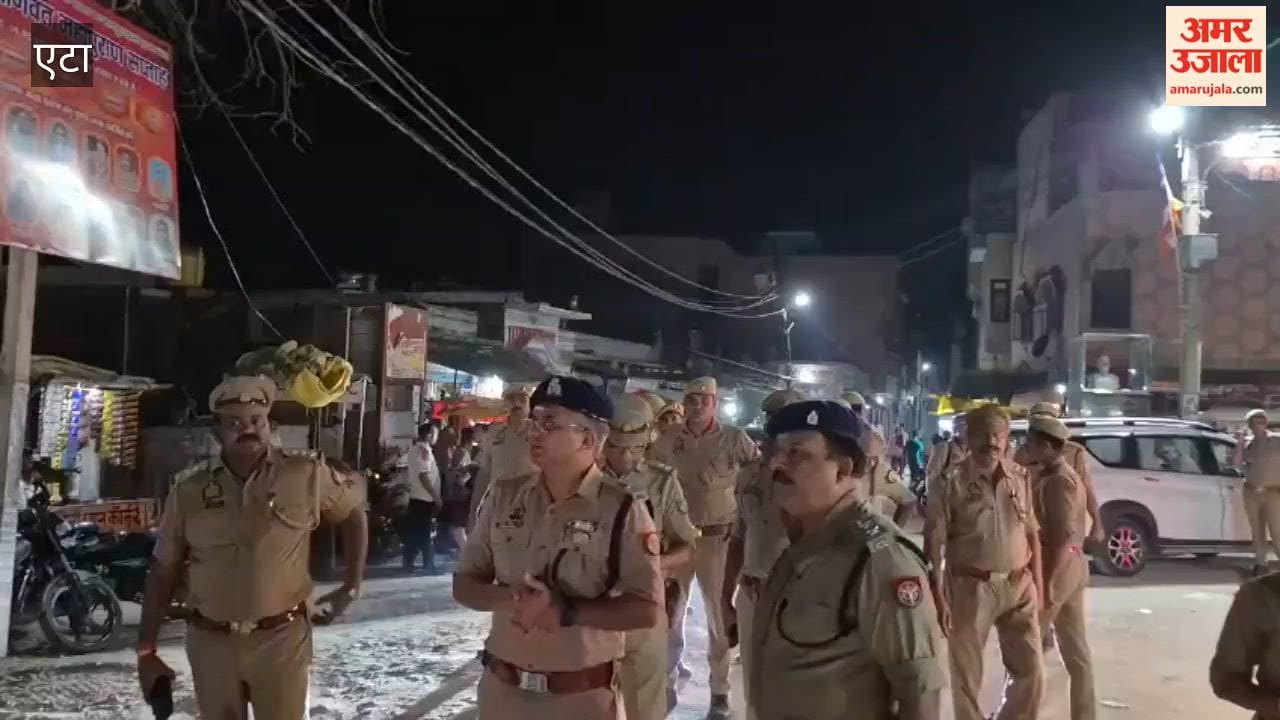 ASP Conducts Foot Patrol with Heavy Police Force in Etah Town