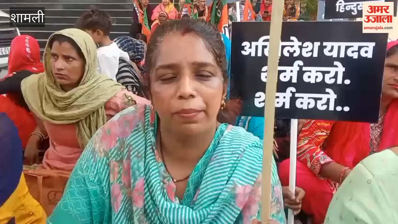 BJP Workers Protest Against SP MP’s Remark on PM Modi