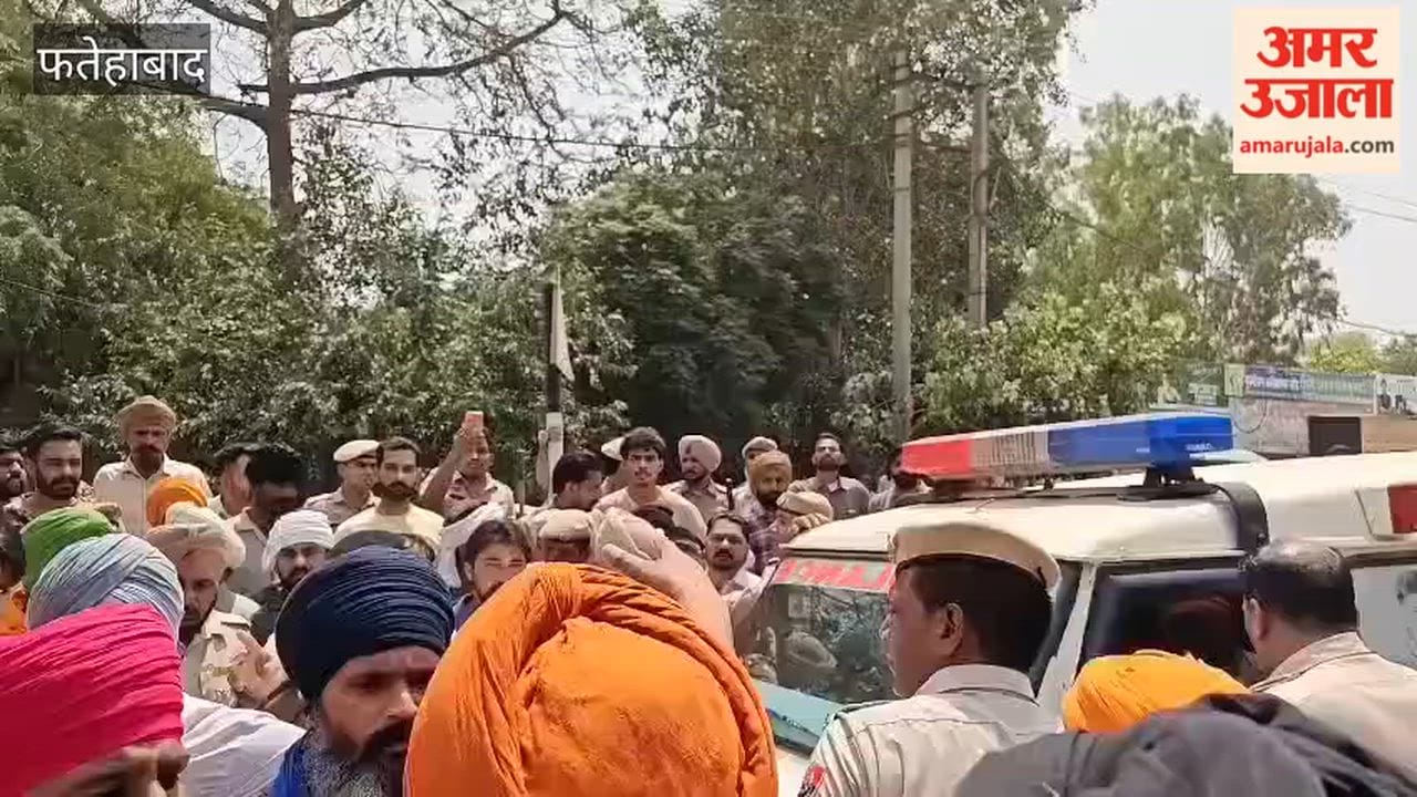 In Ratia, Fatehabad, the woman's natal and marital families clashed—resulting in fisticuffs—over taking custody of her body; they subsequently staged a road blockade.