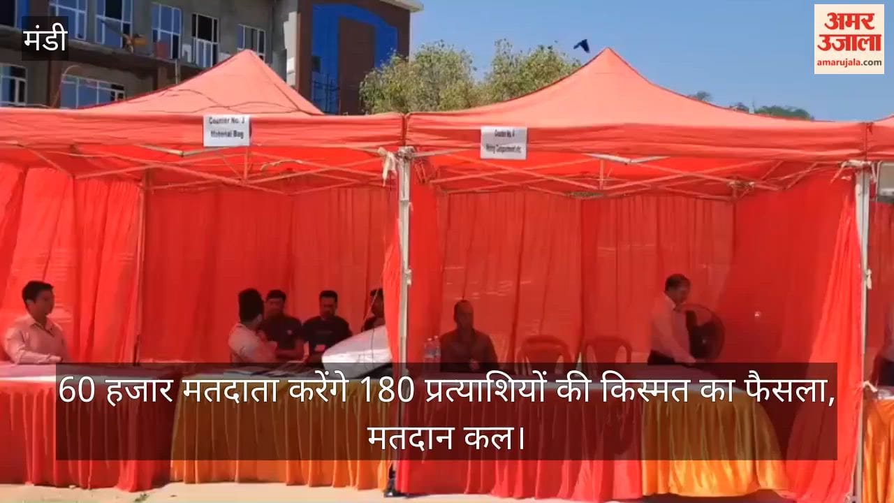 mandi: 60,000 Voters to Decide the Fate of 180 Candidates; Voting Tomorrow