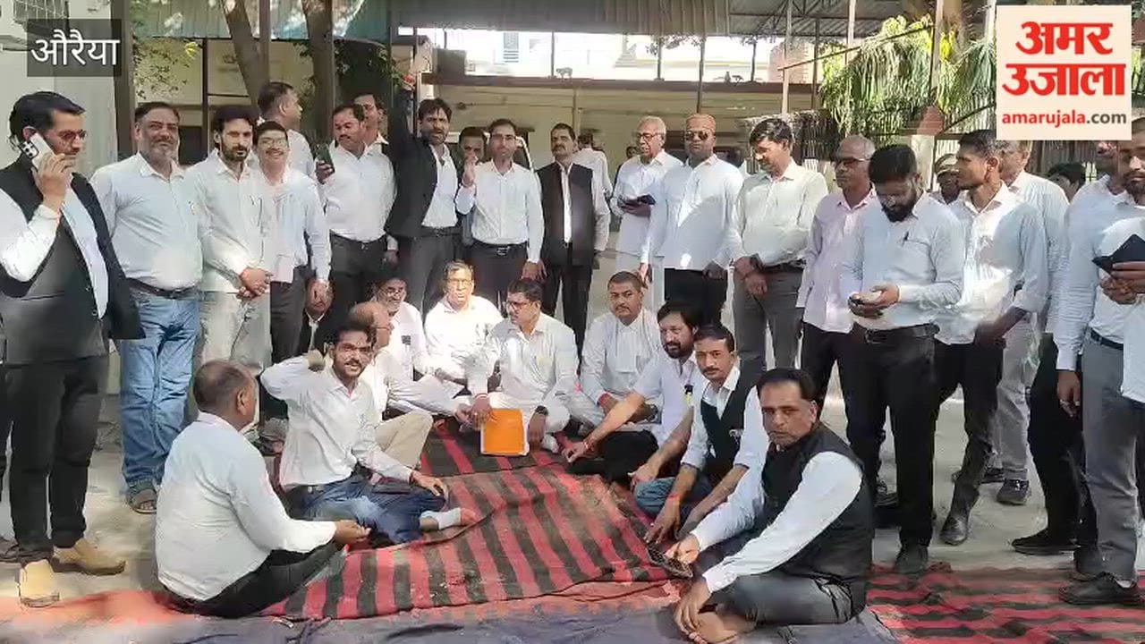 Auraiya: Lawyers Stage Sit-in and Raise Slogans in Protest Against Action Taken in Lucknow