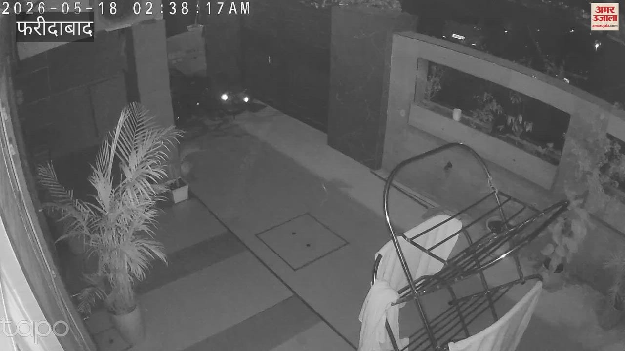 CCTV of theft in two houses in Faridabad goes viral