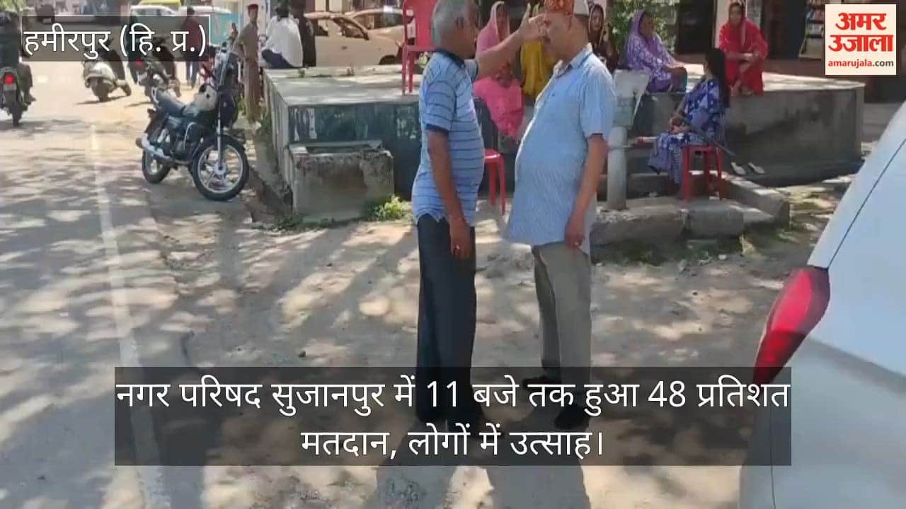 48 Percent Voter Turnout Recorded in Sujanpur Municipal Council by 11 AM; Enthusiasm Among Residents