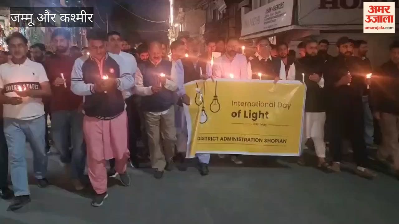 Candle March Rally Held in Shopian Under “Nasha Mukt Abhiyan”