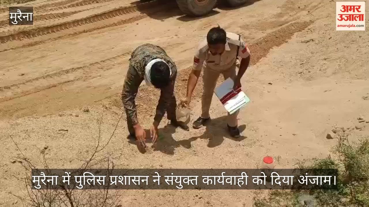 Major attack on illegal sand mafia in Chambal, sand worth more than Rs 1 crore destroyed