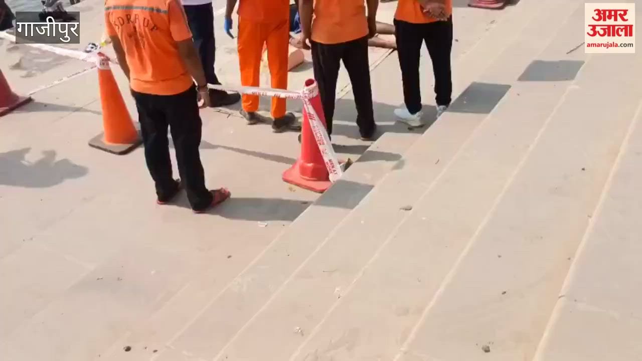 NDRF Mock Drill at Kaithi Dham Ghat in ghazipur