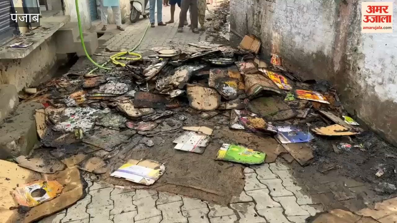 Tragic Accident in Pathankot: Fire Breaks Out in Grocery Store; Father and Son Burned Alive While Attempting to Extinguish It