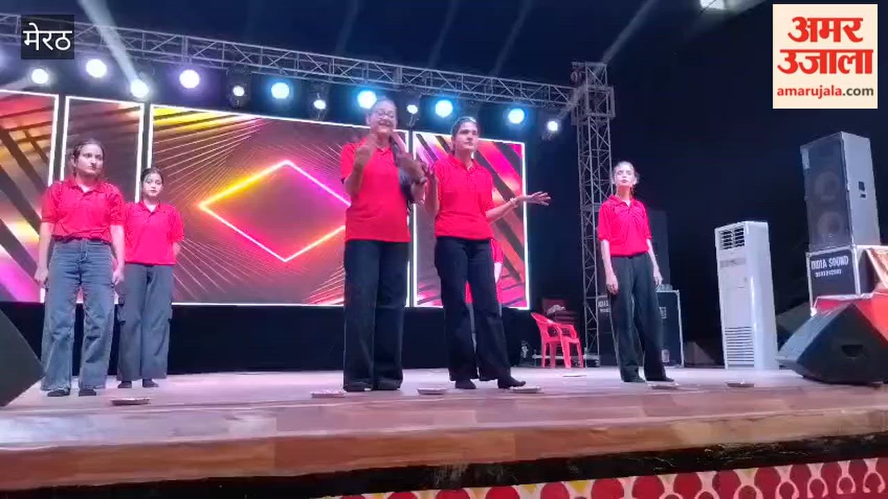 Students Deliver Colorful Performances at Patel Mandap During Nauchandi Fair