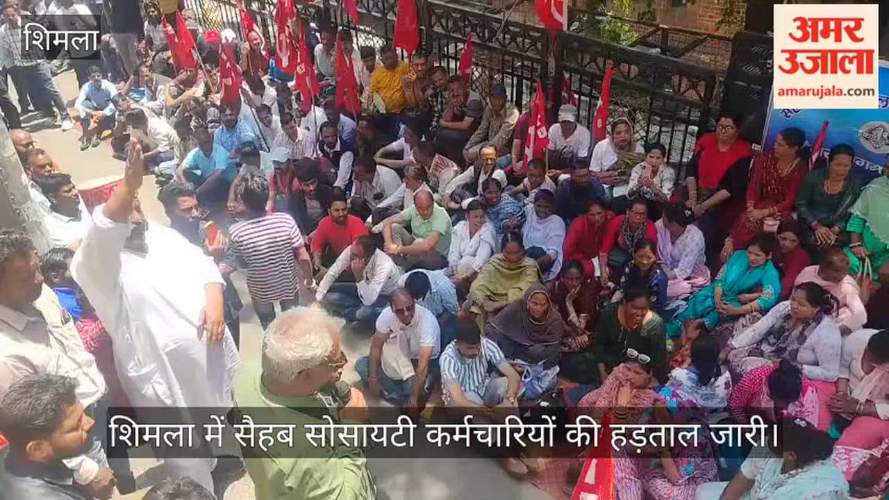 SAHEB Society Employees' Strike Continues in Shimla; Protest Held Outside DC Office
