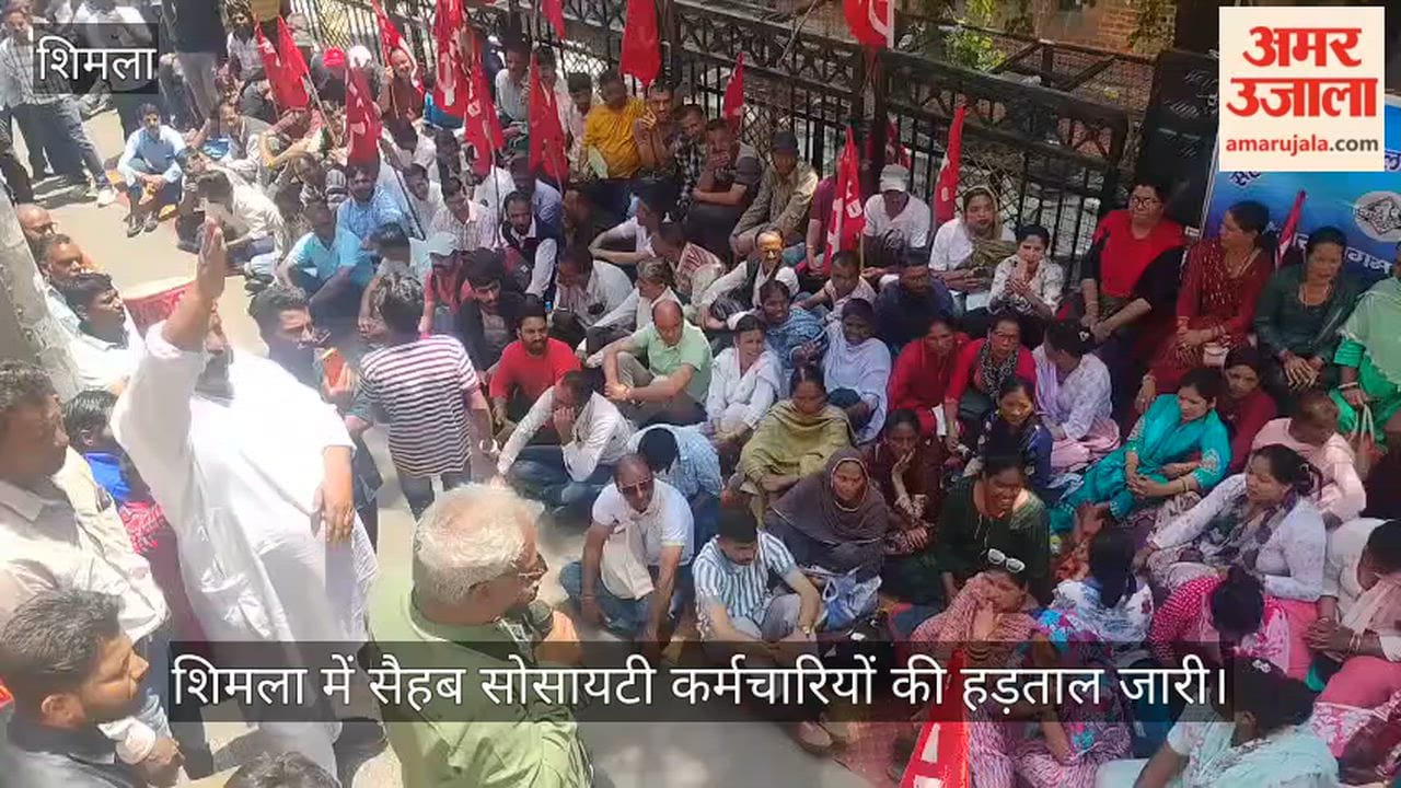 SAHEB Society Employees' Strike Continues in Shimla; Protest Held Outside DC Office