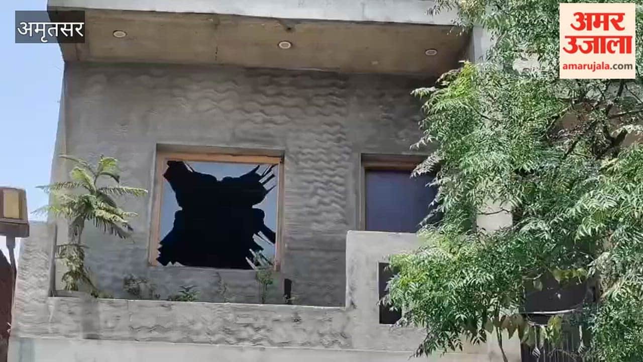 Fire breaks out in a house following an explosion in Amritsar's Angarh; cracks appear in the roof, two women injured.