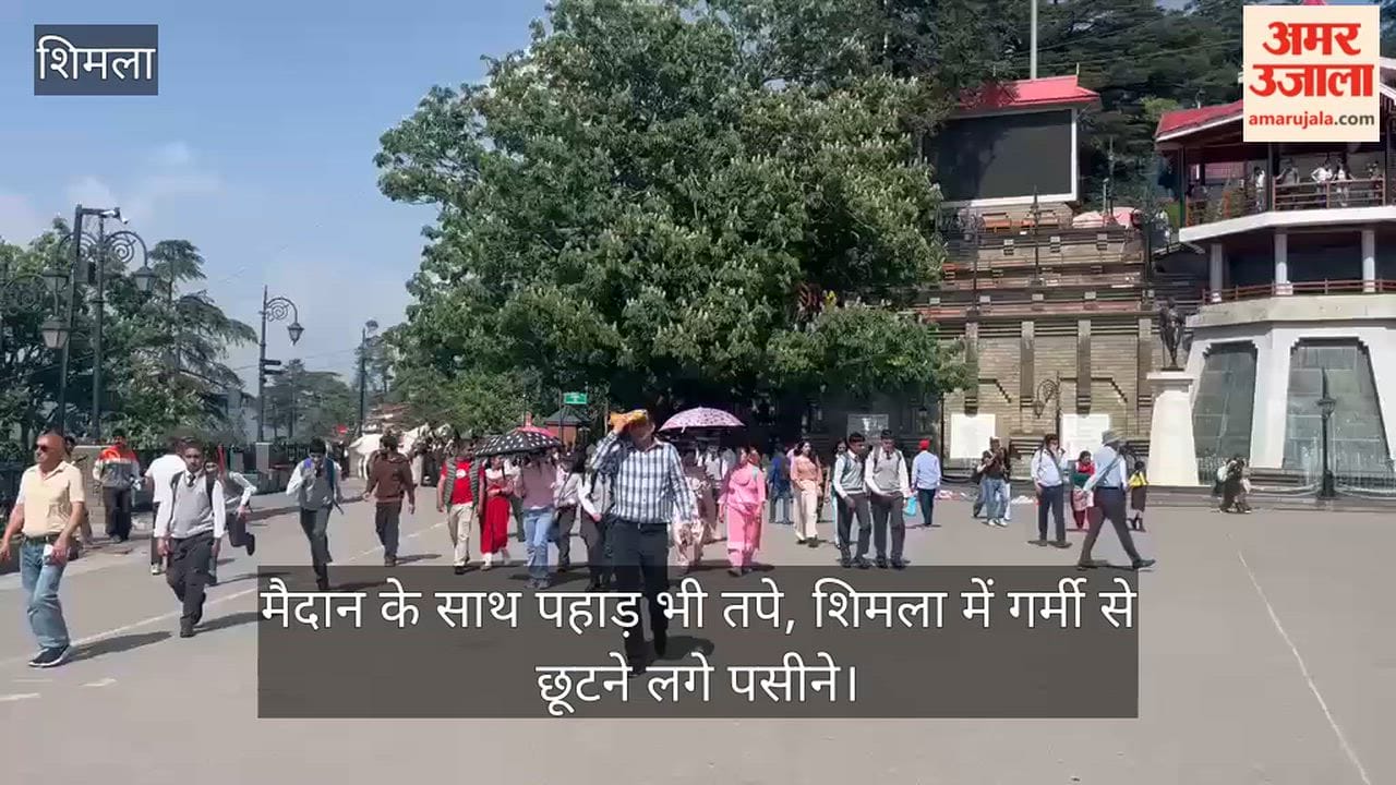 Along with the plains, the mountains too have heated up; in Shimla, the heat has started causing people to break into a sweat.