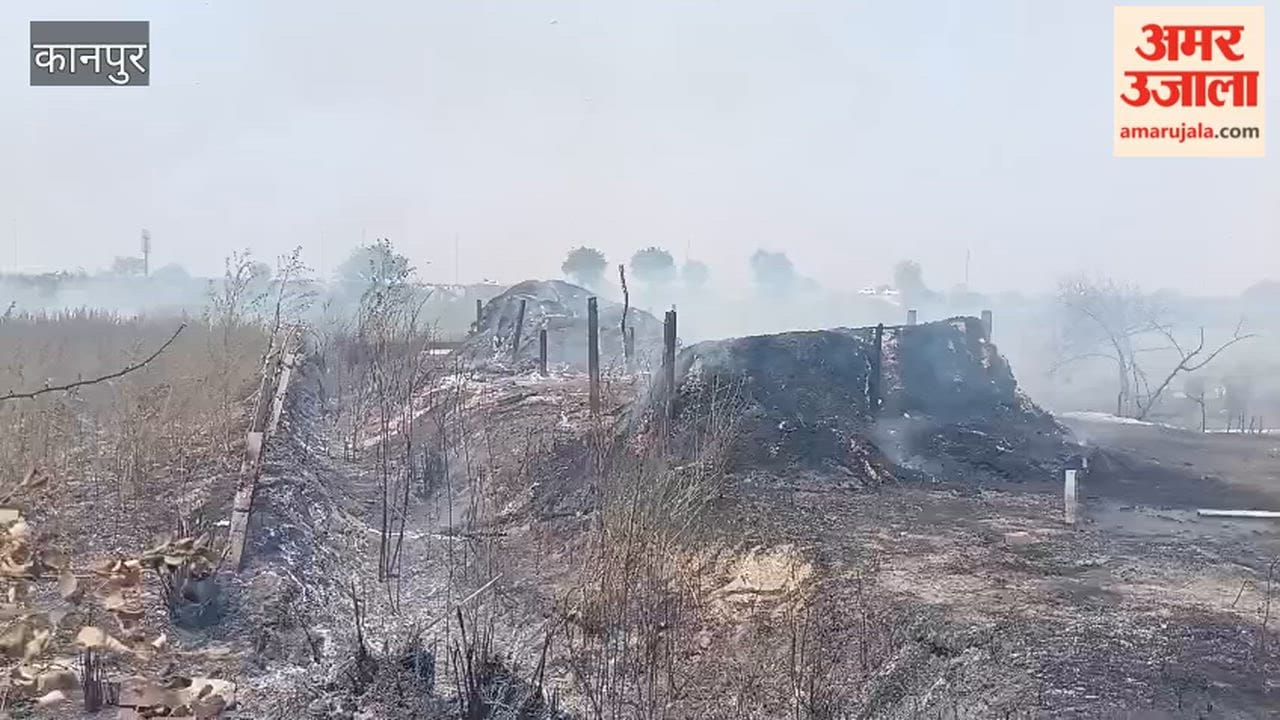 Fire Engulfs Three Huts; Household Goods and Grain Reduced to Ashes