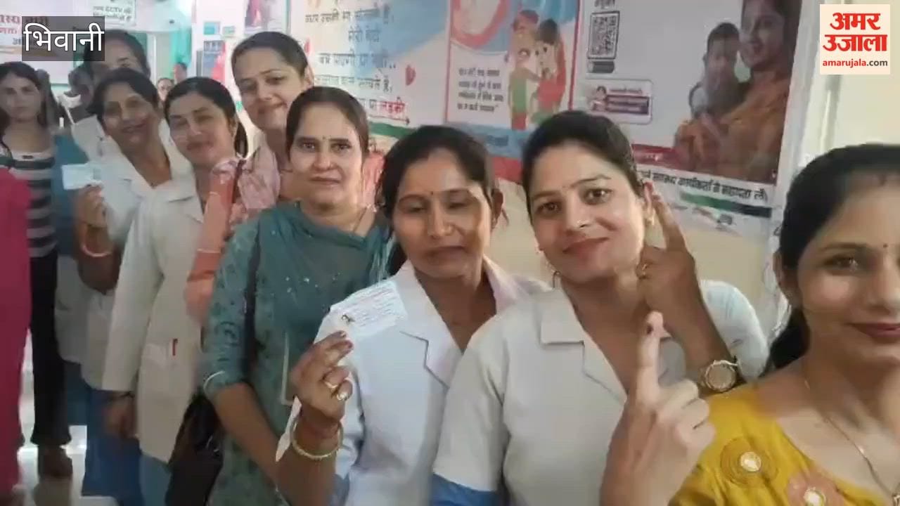 Elections for six posts of Nursing Officer are underway at the Civil Hospital in Bhiwani; results will be declared after 5 PM