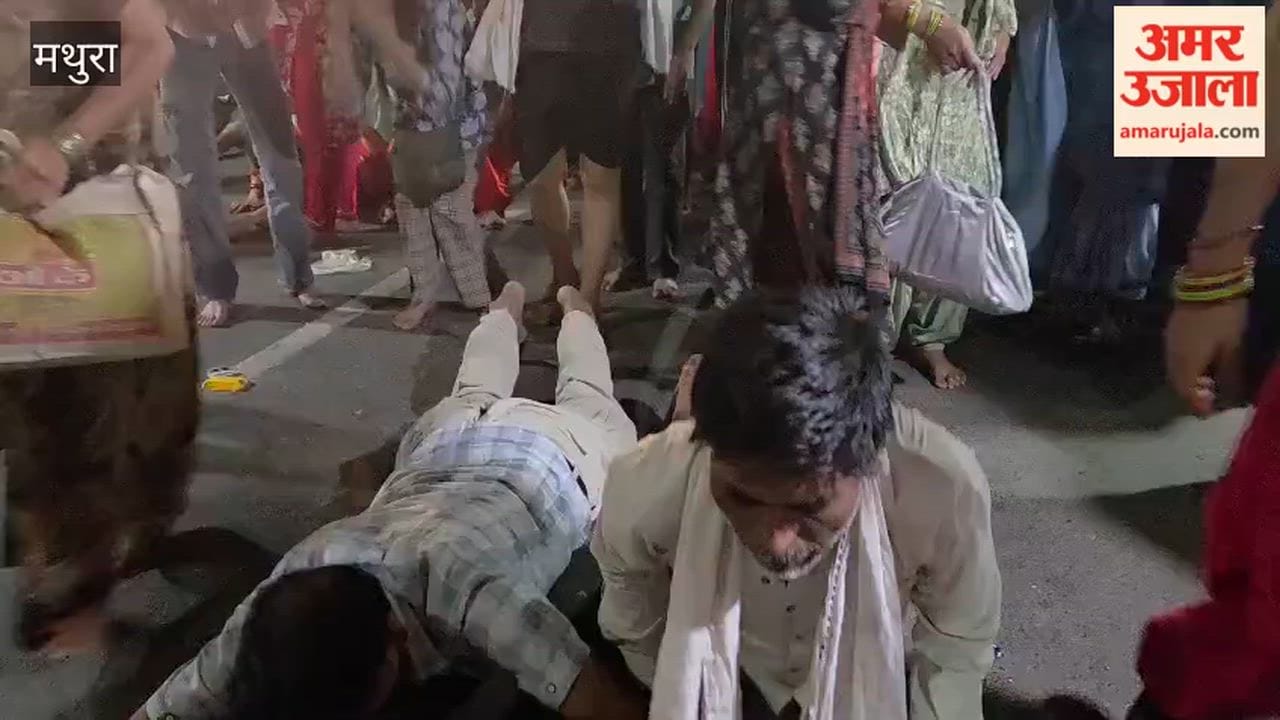 massive crowd surges at Giriraj Dham during Adhik Maas
