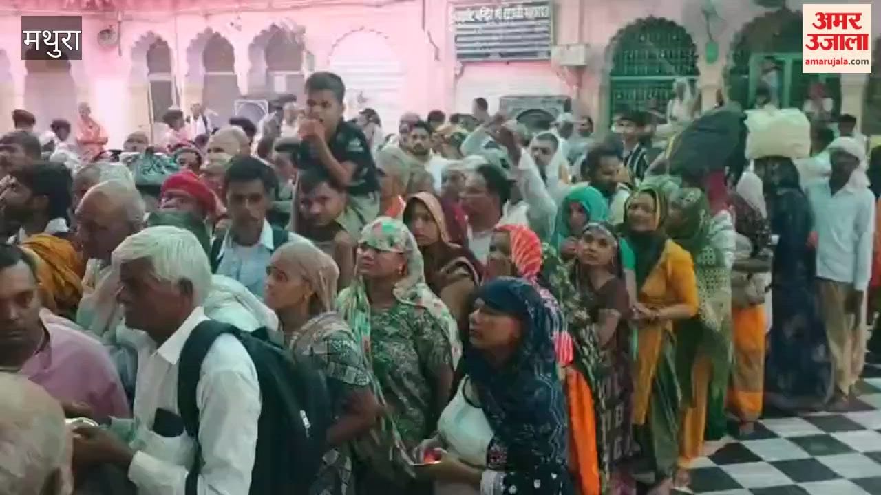 Crowds of devotees throng Baldev in Mathura
