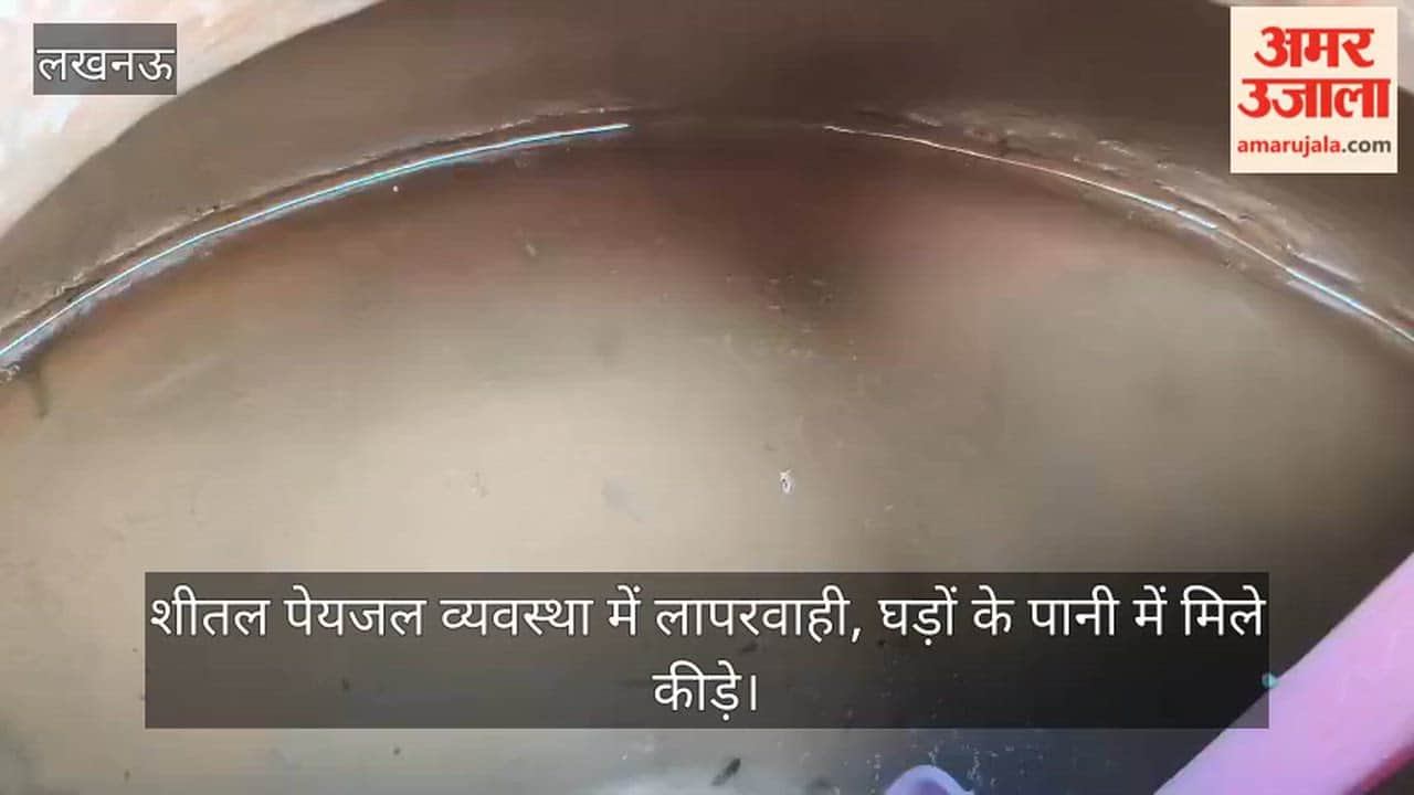 Video: शीतल पेयजल व्यवस्था में लापरवाही, घड़ों के पानी में मिले कीड़े
