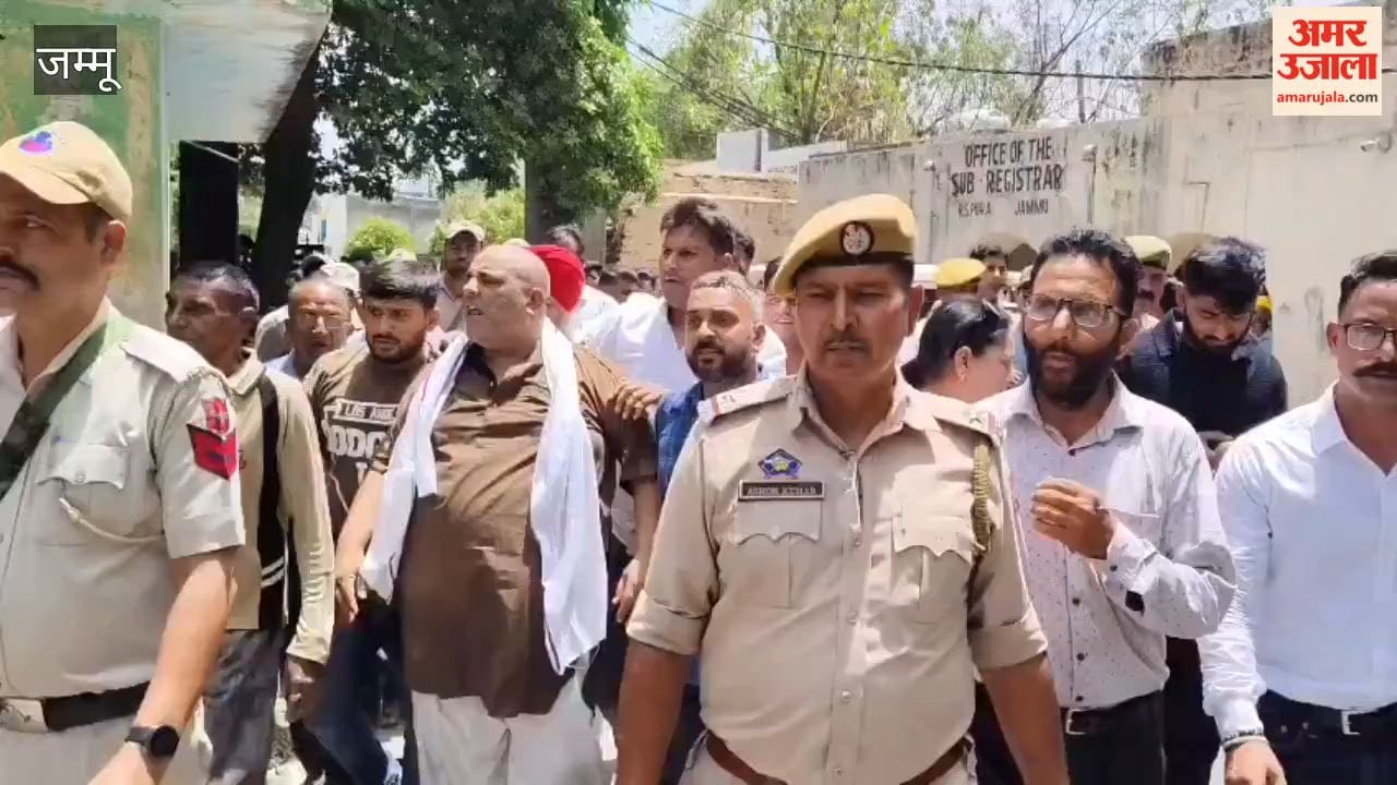 Protest Erupts in RS Pura Over Stoppage of Construction Work