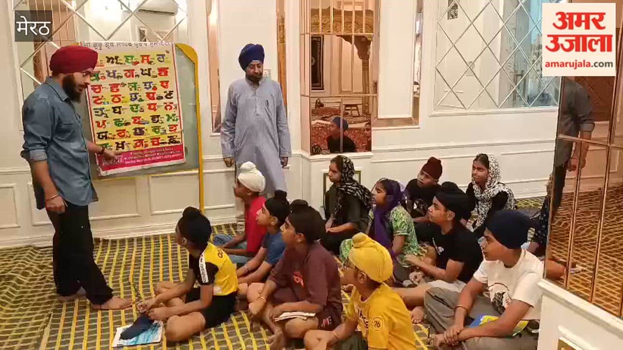 Meerut: Gurmukhi Classes Begin at Thapar Nagar Gurdwara During Summer Vacation