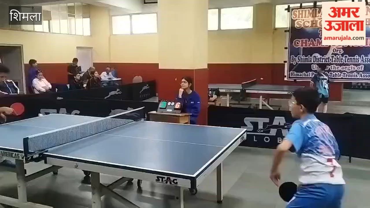 Shimla: Matches begin on the second day of the Inter-School Table Tennis Tournament at the Indira Gandhi Sports Complex