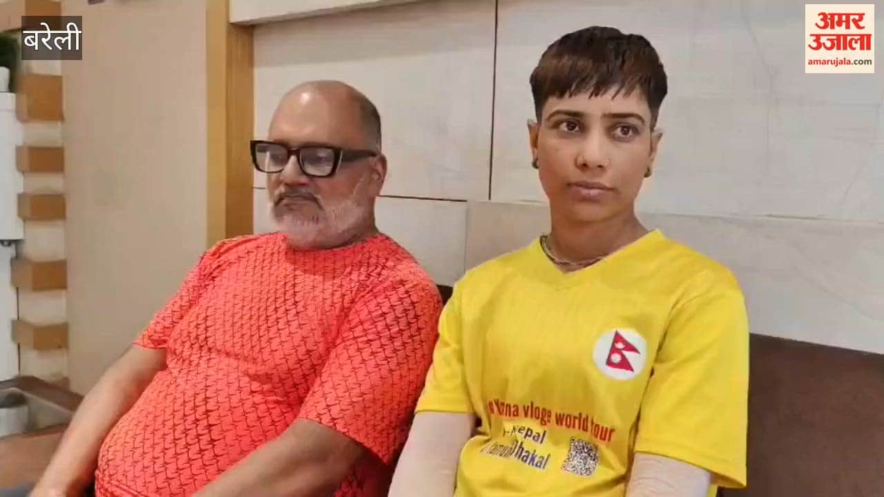 Yamuna from Nepal Arrives in Bareilly After Touring Several States by Bicycle