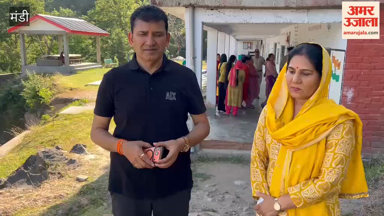 Mandi: Jogindernagar MLA Prakash Rana casts his vote; appeals to the public to turn out in large numbers to vote