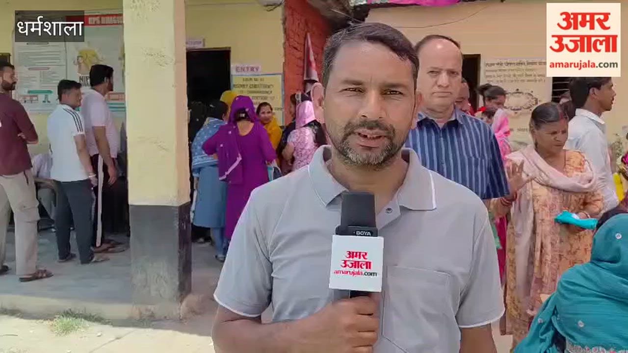 Dharamshala: Crowds of voters gathered in Dhagwar Panchayat right from the morning