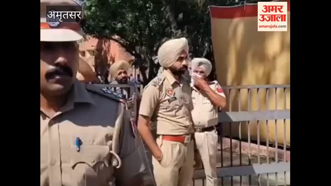 Tight Police Security at Polling Booths in Majitha Constituency; Voting Takes Place Under the Shadow of Fear.